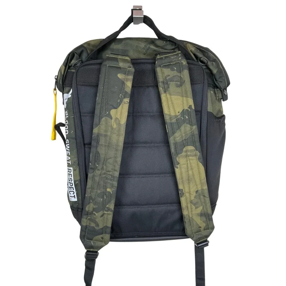 Under Armour Project Rock Box Duffle Backpack Dwayne‎ Johnson Camo Training UA